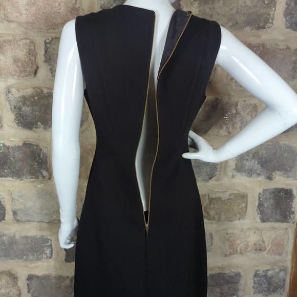 Kate Spade Dress Black Sicily Sleeveless Stretch Sheath Flare Skirt LBD Size 6 - Picture 9 of 16